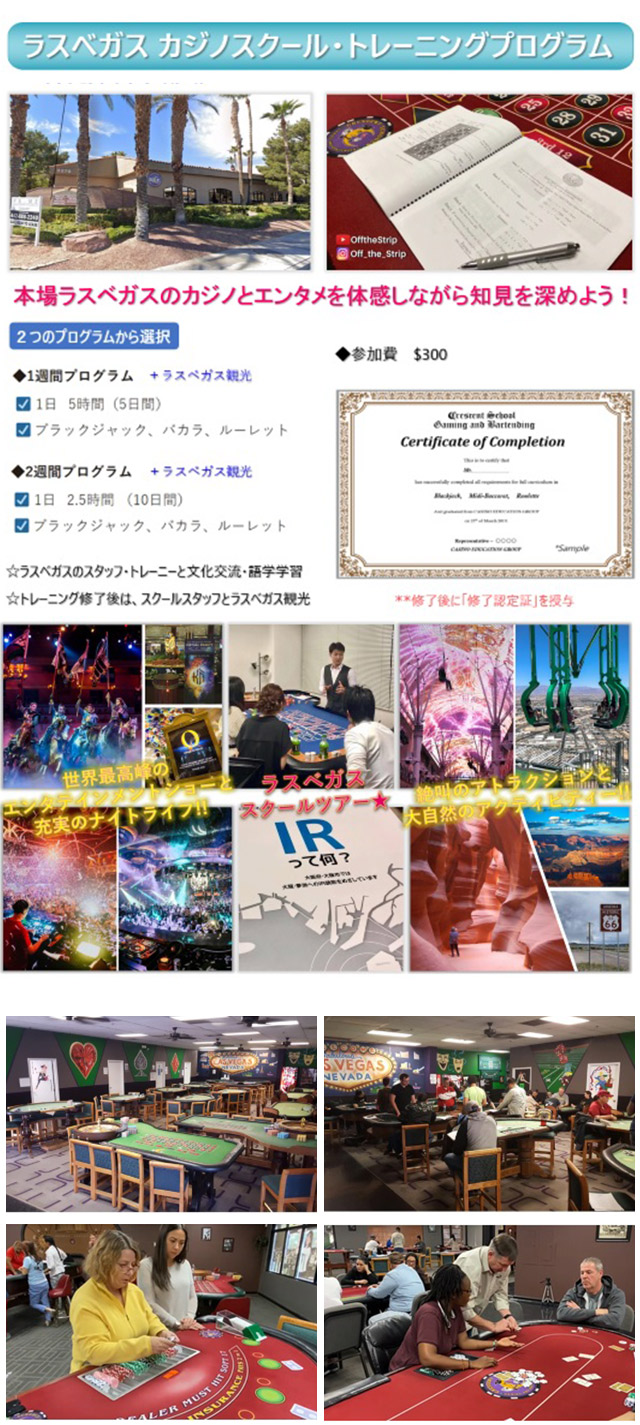 IGS カジノスクール(学校) インターナショナル・ゲーミング・スクール 大阪